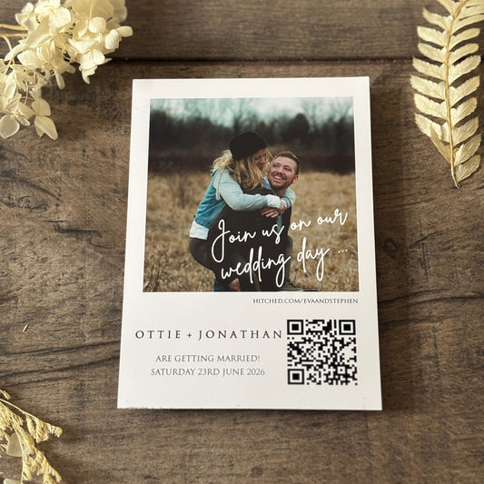 Ottie - Photo Magnetic invitation 'Join us on our wedding day...'