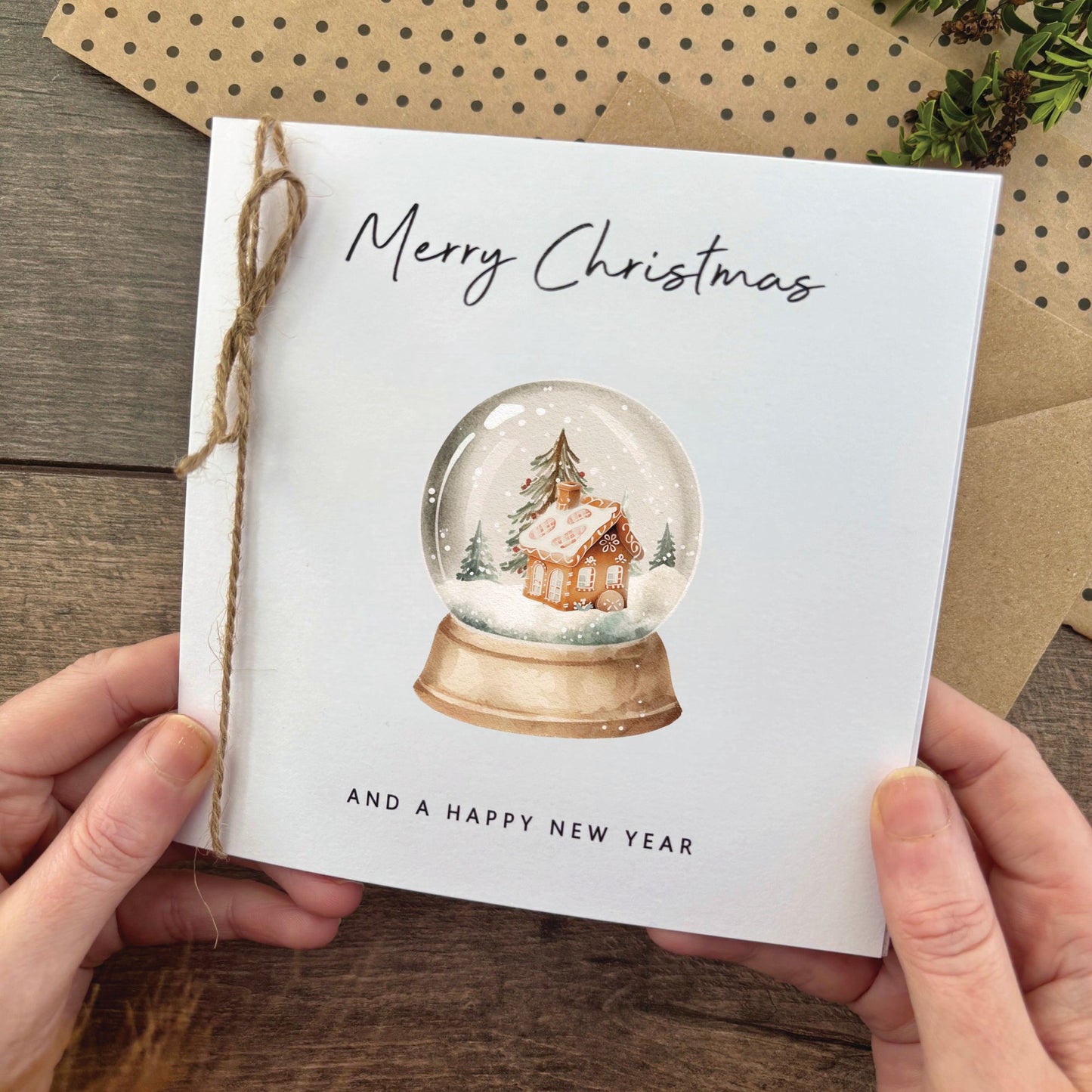 Snow Dome Christmas Card