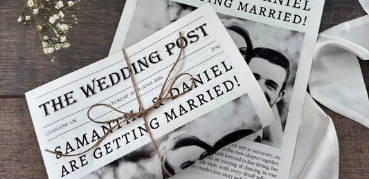 Personalised Wedding Newspaper A4 size