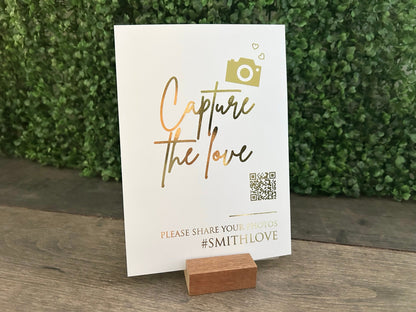 EVA  - Capture the love foiled sign