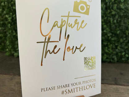 EVA  - Capture the love foiled sign