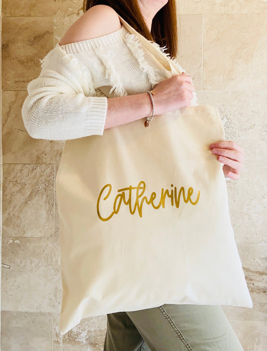 Personalised Wedding tote bag - perfect for you wedding party/bride/gift