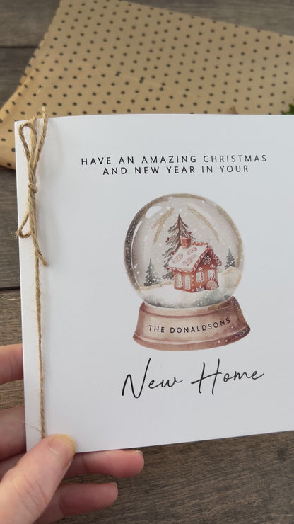 Personalised First Christmas in New Home Card