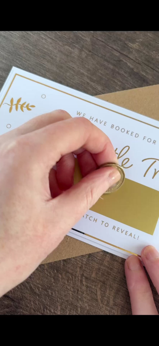 Scratch & Reveal Gift Card / Personalised Card with Scratch Off Panel to a Reveal Gift or Voucher