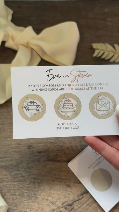 Foiled Wedding Scratch Cards / Style: Eva