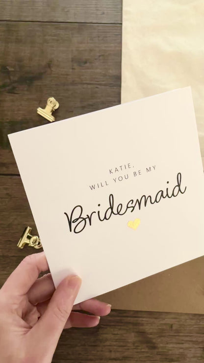 'Will you be my...' card