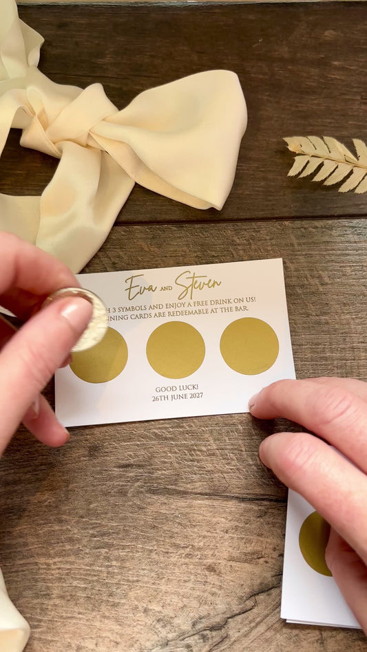 Foiled Wedding Scratch Cards / Style: Eva