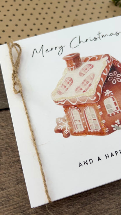 Gingerbread House Christmas Card
